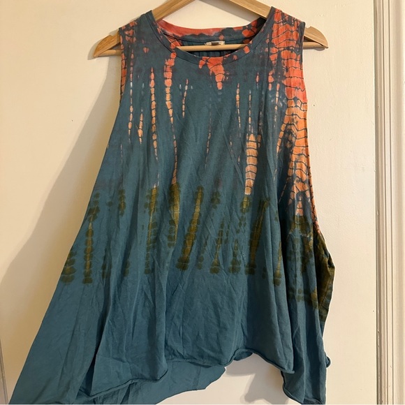 Ecote Urban Outfitters tank shirt oversized flowy tie dye - Picture 6 of 7